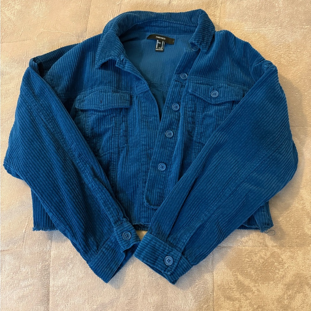 Forever 21 Cropped Sueded Jacket